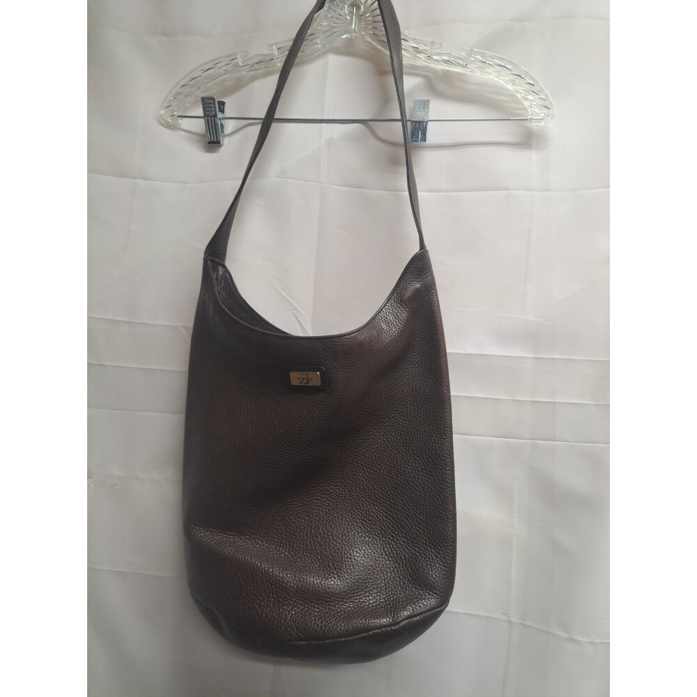 The Sak Dark Brown Pebbled Leather Hobo Purse